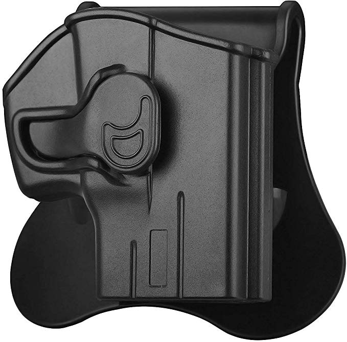 Taurus PT111 G2,G2C Holster OWB, Tactical Pistol Holster for Taurus Millennium G2 PT111 PT132 PT138 PT140 PT145 PT745, Polymer Outside Waistband Paddle Holsters with Carry Adjustable Cant, Black-RH