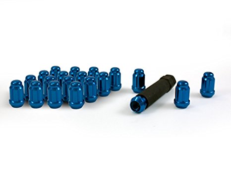 Gorilla Automotive 21133BL Small Diameter Acorn Blue 5 Lug Kit (12mm X 1.50 Thread Size)-Pack of 20