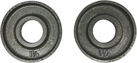 Ivanko (OM-1.25 Cast-Iron, Machined Olympic Plate Grey 1.25 lbs (Pair)