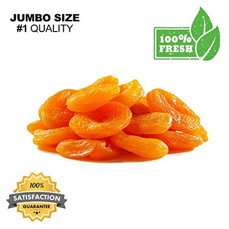 Dried Apricots, Fresh Premium Dried Apricots - European Nuts (1 lb Bag Resalable Bag Dried Apricots)