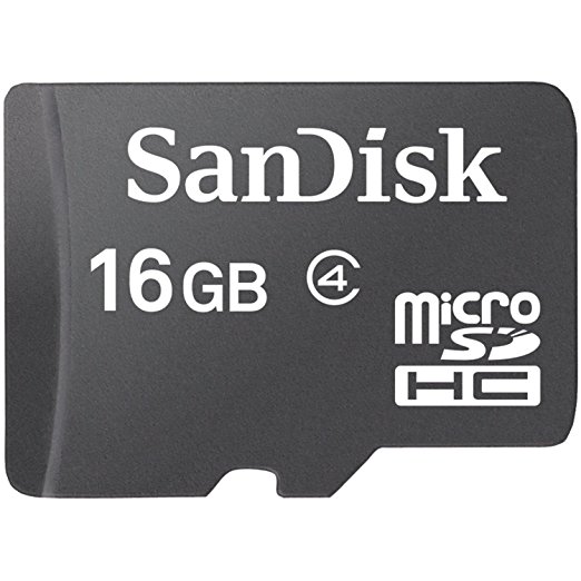 16GB Sandisk microSD Flash Memory Card   SD Adapter