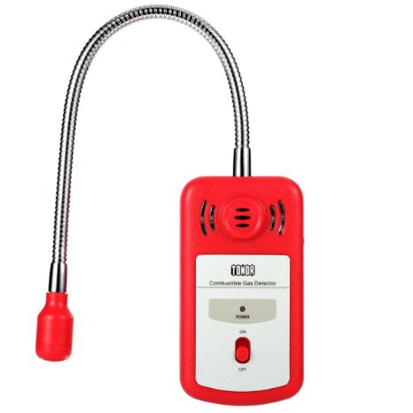 Tonor Combustible Gas Detector Portable Gas Leak Tester with Sound-light Alarm