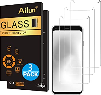 AILUN Screen Protector for Google Pixel 4 3Pack 2.5D Edge Tempered Glass for Google Pixel 4 Anti Scratch Case Friendly Siania Retail Package