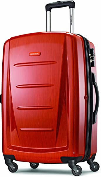 Samsonite Winfield 2 Hardside Expandable Luggage with Spinner Wheels, Orange, Checked-Large 28-Inch