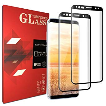 Galaxy S8 Plus Screen Protector, Simtyso [2pack] Tempered Glass, 9H Hardness, Full Coverage, Bubble Free, Compatible with Samsung Galaxy S8 Plus (Galaxy S8)