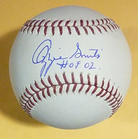 Ozzie Smith Autographed St Louis Cardinal OML Baseball "HOF" JSA