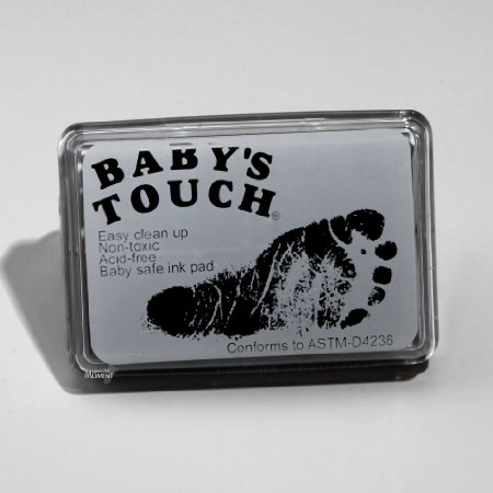 Baby's Touch Baby Safe Reusable Hand & Foot Print Ink Pads - BLACK