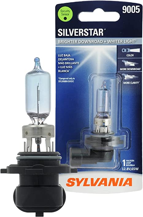 SYLVANIA 9005 SilverStar High Performance Halogen Headlight Bulb, (Pack of 1)