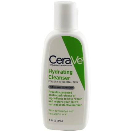 CeraVe Facial Cleanser, Hydrating Cleanser, 3 Ounce