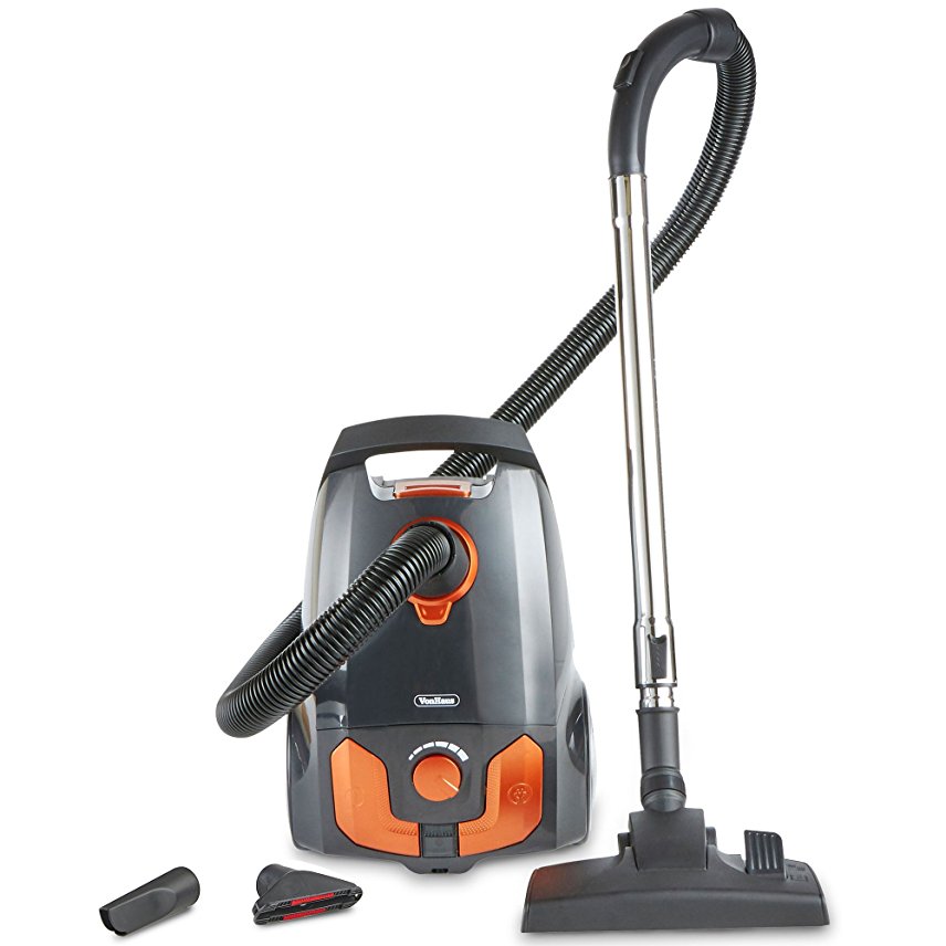 VonHaus 700W 2.5L Bagged Cylinder Vacuum Cleaner – Powerful, Compact & Lightweight with Adjustable Power & Speed Settings