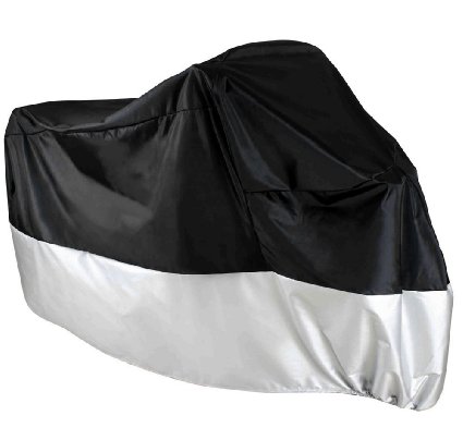 TMS® XLarge Black All Weather Dust Storage Cover for Motorcycle