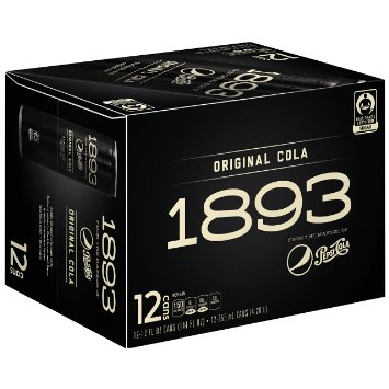 Pepsi Cola 1893, Original Cola, Certified Fair Trade Sugar, Real Kola Nut Extract (Pack of 12)
