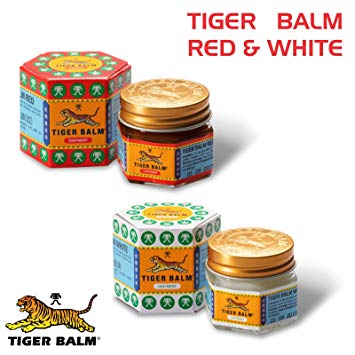 Tiger Balm RED - WHITE HERBAL RELIEF FROM ACHES & PAIN 21ML UK SELLER (RED 3X 21ML)