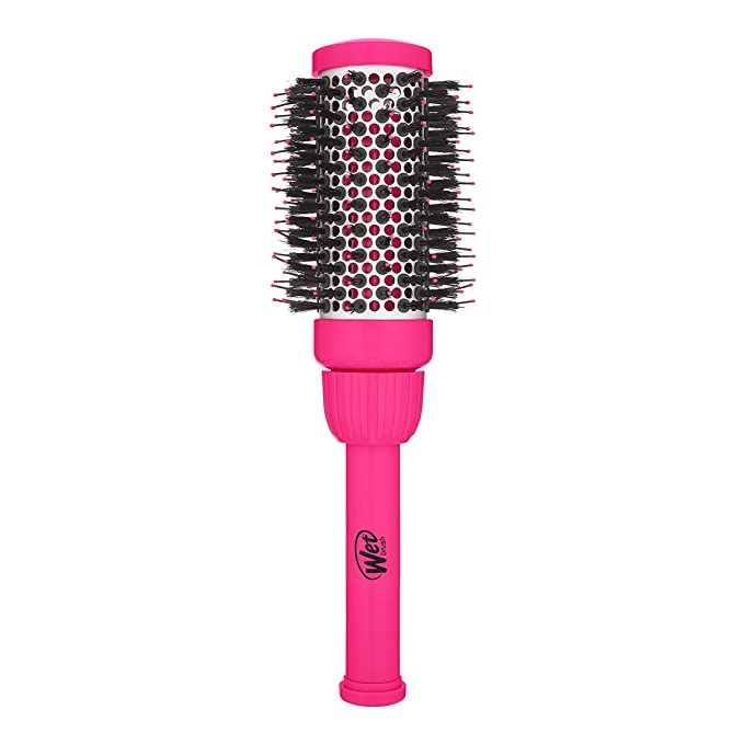 Wet Brush Pop & Go Round Hair Brush (Pink)-Heat Resistant Bristles