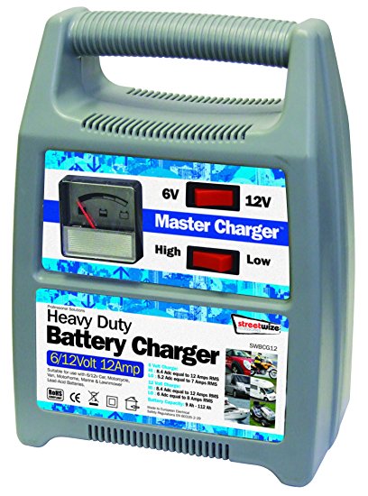 Streetwize SWBCG12 6/12v 12 Amp Automatic Plastic Cased Battery Charger