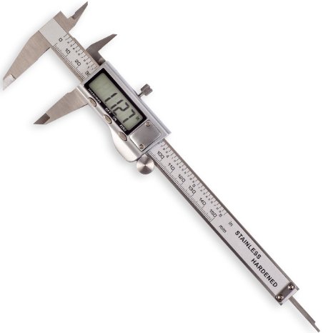 Digital Caliper - Stainless Steel - Large LCD Screen - High Quality & Extreme Accuracy - Inch/Metric Conversion