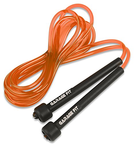 Garage Fit 9' Adjustable PVC Jump Rope for Cardio Fitness - Versatile Jump Rope for Both Kids and Adults - Great Jump Rope for Exercise