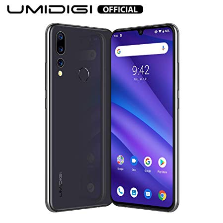 Global Version UMIDIGI A5 PRO Cell Phones Android 9.0 6.3' FHD  Waterdrop 16MP Triple Camera 4150mAh 32GB/4GB RAM 4G LTE Unlocked Smartphone(Space Grey)