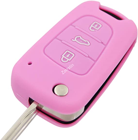 Silicone Rubber Key Fob Case Key Covers Protectors for KIA 09-13 Soul 10-13 Sportage 06-11 Rondo 11-13 Rio (Flip Key)