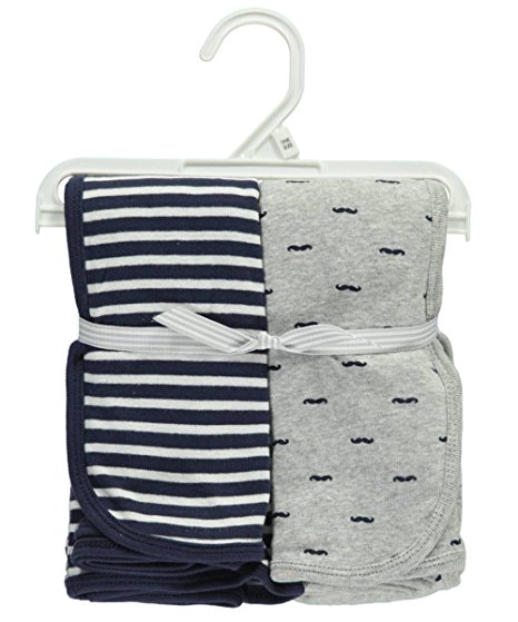 Carter's Carter's 2 pk Swaddle Blanket- Navy Grey - Navy Grey