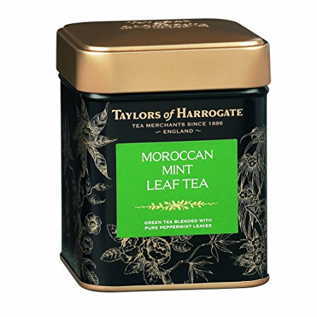 Taylors of Harrogate Moroccan Mint Loose Tea Tins, 4.41-Ounce