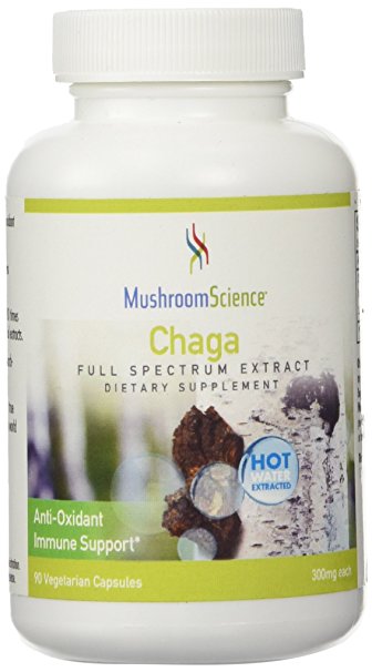 Chaga Extract 90 VegiCaps - Mushroom Science