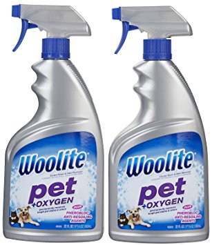 Woolite Pet Stain & Odor Remover Carpet Cleaner   Oxygen, 22 oz-2 pk