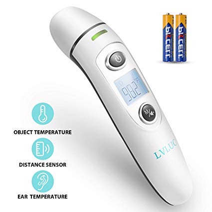 Thermometer for Fever Ear and Forehead, Thermometer for Baby, Kid and Adult，Multifunction Digital Medical Infrared Thermometer