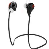 Cootree C240 Bluetooth 40 Portable Mini Lightweight Wireless SportsHikingJoggerExerciseRunningWorkout Eearbuds Headphone headsets Earpiece with MicrophoneAptXClear SoundCVC60 Noise Cancellation and In-ear Ear-canal-fit Design for iPhone 6 6Plus 5S 5C 5 4SiPodsHTC OneOne mini One mini 2iPad Mini Galaxy Note 4 3 2 S5 S4 S3 and LG OptimusLG G3G2MOTO XMost Android Smart Phones and Tablets and other Bluetooth-enabled tablets BlackampRed