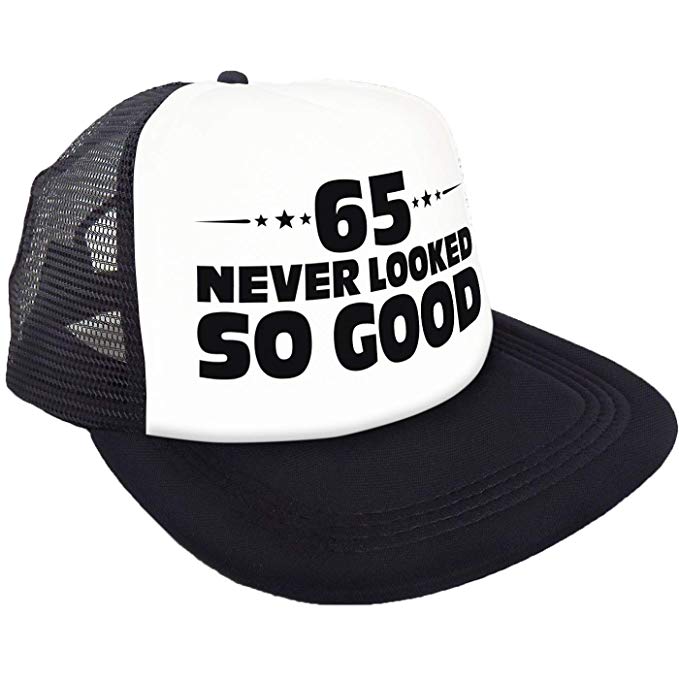 “65 Never Looked So Good” Hat – Happy 65th Birthday Party Supplies, Ideas and Decorations - Funny Birthday