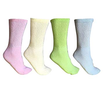 Diabetic Socks 6 PRS Non Binding Won't Limit Circulation Neurological discomfort (9-11, Multicolor)