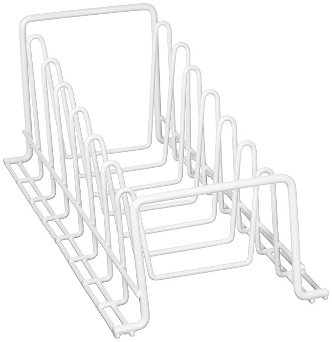 Organize It All Coating Lid Holder, White