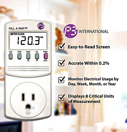 2 Pack P3 P4400 Kill A Watt Electricity Usage Monitor, Upgraded Edition