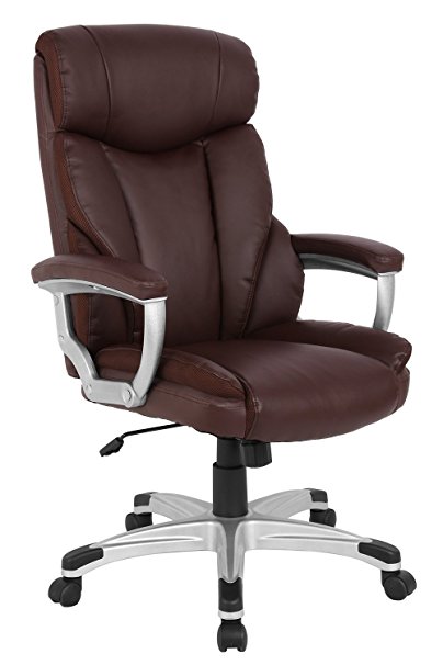 High-Back Office Executive Ergonomic Chair Racing Gaming Chair.Computer Swivel Office Chair w/Armrests.ProHT (Brown 05169A)