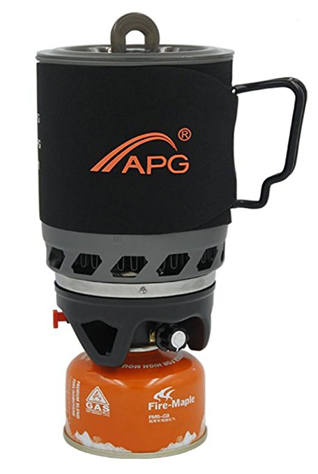 Cooking and Rapid Boiling System for Backpacking, Camping and Hiking