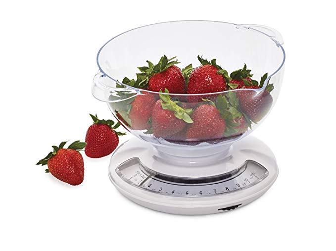 Farberware Professional Mechanical Kitchen Scale with Removable Bowl, 11-Pound