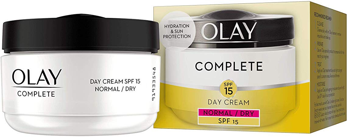 Olay 3-in-1 Complete Care Moisturiser Day Cream SPF15 for Normal/Dry Skin, 50 ml