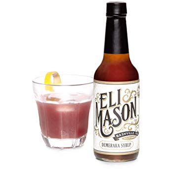 Eli Mason Demerara Cocktail Mixer - All-natural Demerara Syrup - Uses Real Cane Demerara Sugar & Proprietary Blend Of Cocktail Bitters - Made In USA, Small Batch Cocktail Mixes - 10 Ounces
