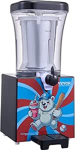 VEVOR Slushy Machine for Home, 34oz Tank Home-use Margarita Machine, Smoothie Frozen Drink Maker with Food-grade Materials, Slushie Machine for Home DIY, Kids' Parties, Black