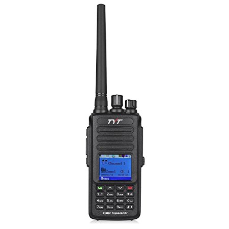 TYT Tytera MD-390 DMR Digital Radio, Waterproof Dustproof IP67 Walkie Talkie Transceiver, UHF 400-480MHz Two-Way Radio, Compatible with Mototrbo, 1000CH, Black