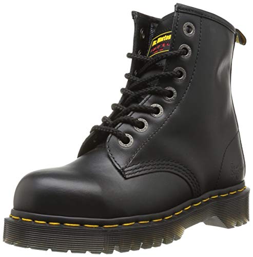 Dr. Marten's Unisex Black Leather Safety 7B10 Boots