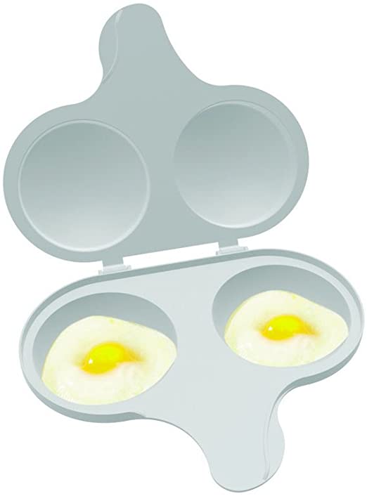 Nordic Ware Egg Poacher Microwave, 2 Cavity, White