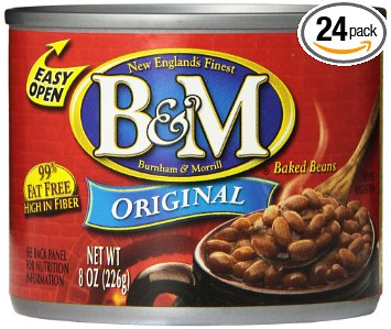BampM Original Baked Beans 8 Ounce Cans Pack of 24