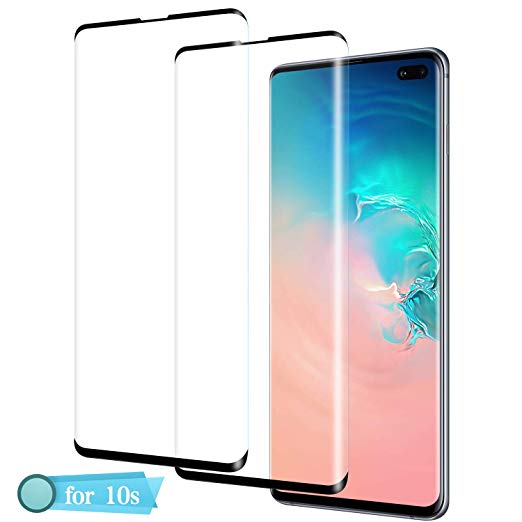 Galaxy S10 Plus Screen Protector,[No Bubbles] [9H Hardness] [Scratchproof] [Table Friendly] Tempered Glass Screen Protector Compatible with Galaxy S10 Plus[2 Pack]