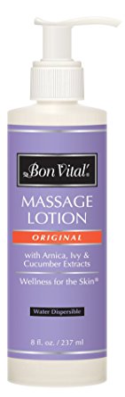 Bon Vital Original Massage Lotion, 8 oz. Bottle with Pump