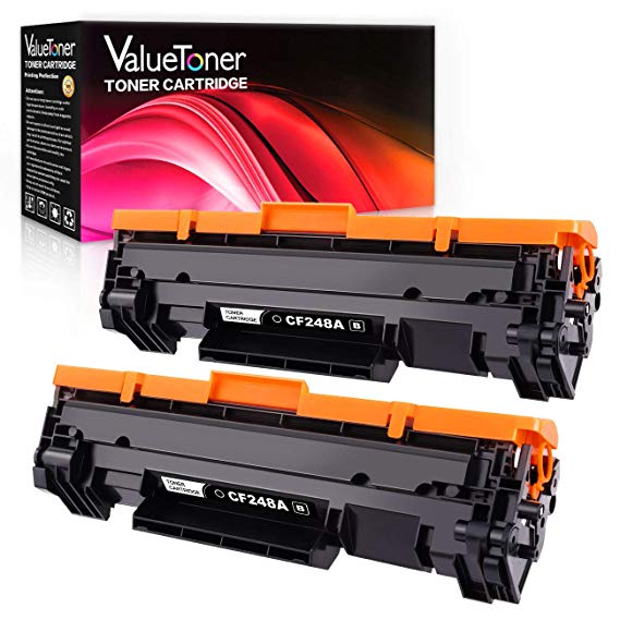 Valuetoner Compatible Toner Cartridge Replacement for HP 48A (CF248A) for Laserjet Pro M15w MFP M28w M29w M15a M16a M16w M28a M29a Laser Printer (Black, 2 Pack)