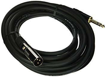 Monoprice 104763 15-Feet Premier Series XLR Male to 1/4-Inch TRS Male 16AWG Cable