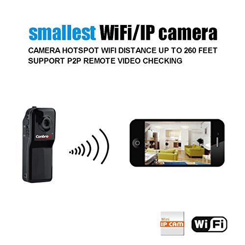 Conbrov Wf81 Mini Portable Wifi Ip Security Camera Wireless Video Camcorder Data Recorder for Iphone Android Personal Body Use