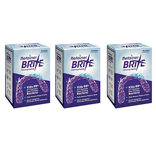 Retainer Brite 3 Pack 288 Tablets total