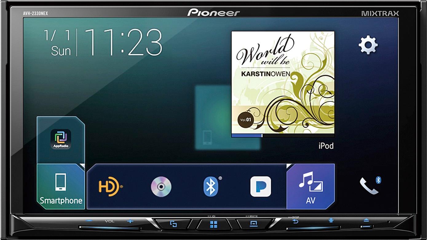 Pioneer - 7" - Android Auto/Apple CarPlay™ - Built-in Bluetooth - In-Dash CD/DVD Receiver - Black